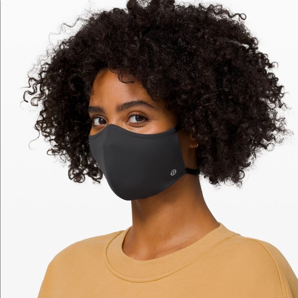 lululemon athletica Accessories - NEW LULULEMON Black Double Strap Face Mask Cover